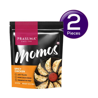 Prasuma Spicy Chicken Momos 24 pc Combo