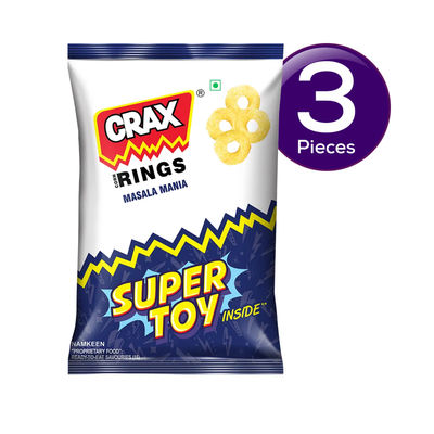 Crax Corn Rings Masala Mania Puffs 53 g Combo