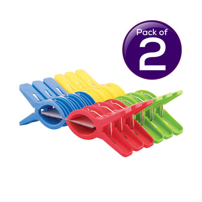 Creta Plastic Cloth Hanging Clips Set of 12 pc  X 2 Combo