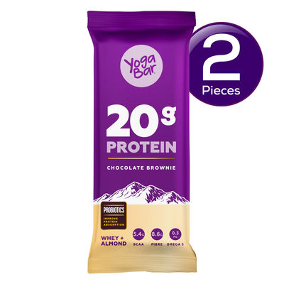 Yoga Bar 20g Protein Bar, Chocolate Baked Brownie, Multigrain Energy Bar, high Protein Bar 70 g Combo
