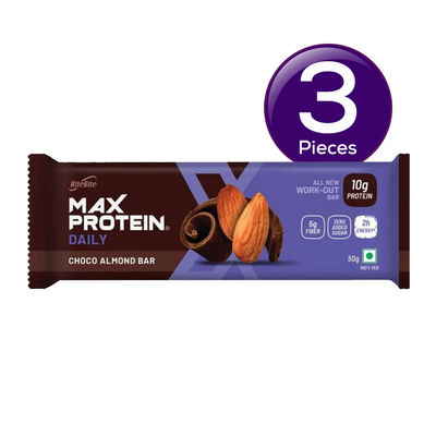 RiteBite Max Protein 10g Protein Bar Choco Almond 50 g Combo