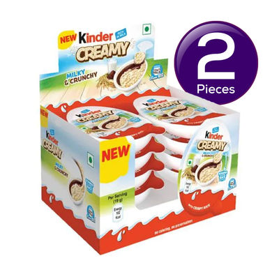 Kinder Creamy Milky & Cocoa Chocolate With Extruded Rice Combo