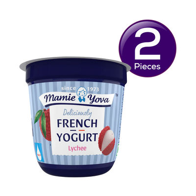 Mamie Yova Deliciously French Fruit Yogurt- Lychee 90 g Combo