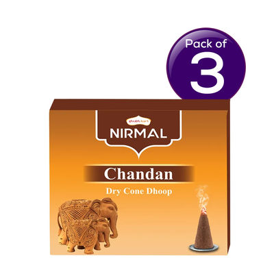 Shubhkart Nirmal Chandan Dry Cone Dhoop 10 pc Combo