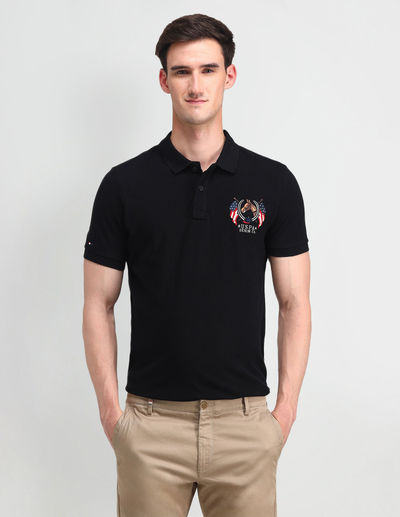 U.S. Polo Assn. Men's Solid Polo Shirt | Black - M