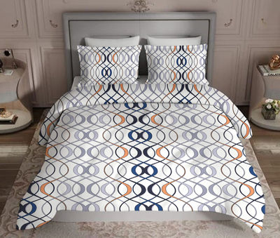 Elegant Weavers Double Bedsheet With 2 Pillow Covers - Oslo