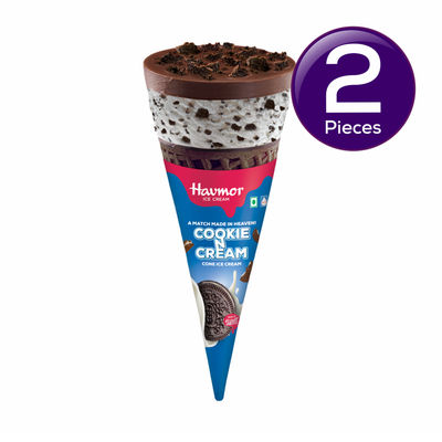 Havmor Cookie N Cream Cone 110 ml Combo