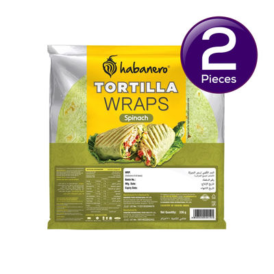 Habanero Spinach Tortilla Wraps 336 g Combo