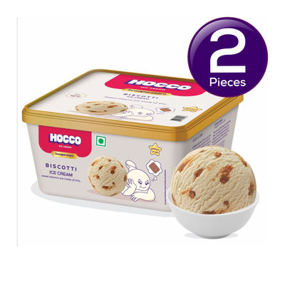 Hocco Biscotti Ice Cream Tub 750 ml Combo