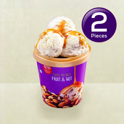 Kwality Wall's Fruit And Nut Tub 700 ml Combo