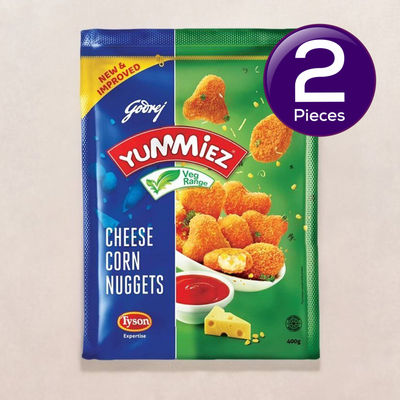Godrej Yummiez Cheese Corn Nuggets 400 gms X 2 Combo