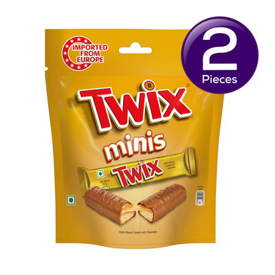 Twix Miniatures Cookie Caramel Chocolate Pack for Valentine's 100 g Combo