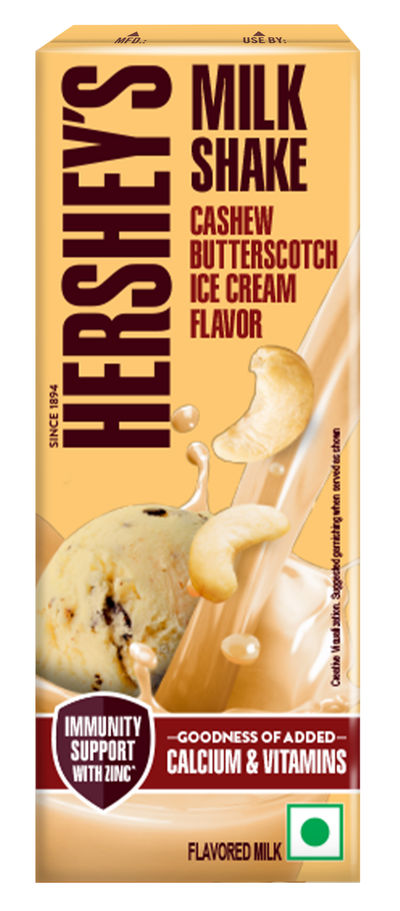 Hershey's Milkshake Cashew Butterscotch Ice Cream Flavor