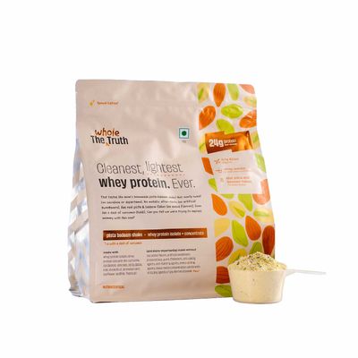 The Whole Truth Whey Protein Powder Pista Badaam Shake (24g Protein Per Scoop)