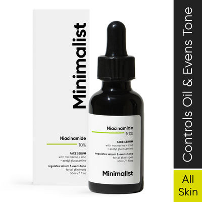 Minimalist Niacinamide 10% Acne and Oil Control Serum For Men & Women.
