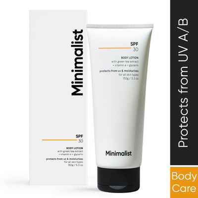 Minimalist Spf 30 Body Lotion With Vitamin E, Glycerin