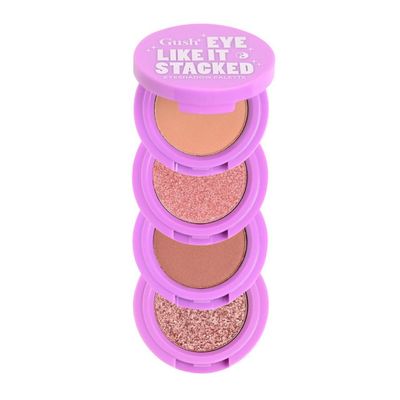 Gush Beauty Eye Like It Stacked | Easy To Blend 4 In 1 Eyeshadow Palette | Pink Rock | Pink, Velvet, Mauve & Rose Gold