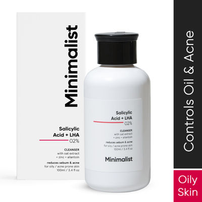 Minimalist 02% Salicylic Acid + LHA Face Cleanser