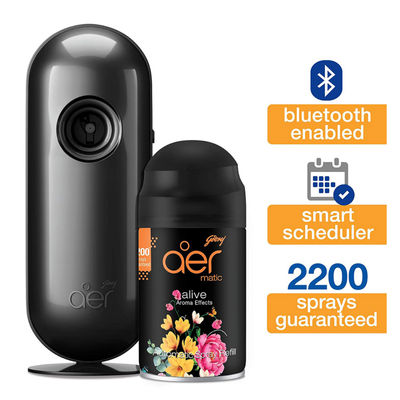 Godrej Aer Smart Matic Kit (Machine + 1 Refill) - Bluetooth Enabled - Room Fresheners - Alive