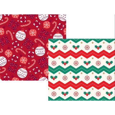 Quace Christmas Red And White Wrapping Paper | Pack Of 2