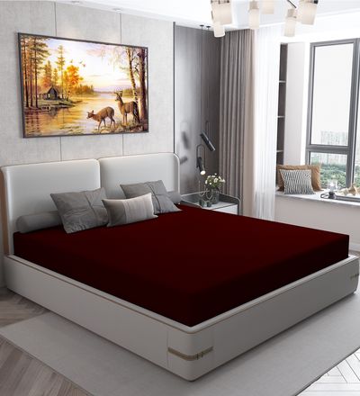 Dream Care Water Proof Lycra Stretchable Fitted Mattress Protector 72X60 Inch,Double Bed Queen Size