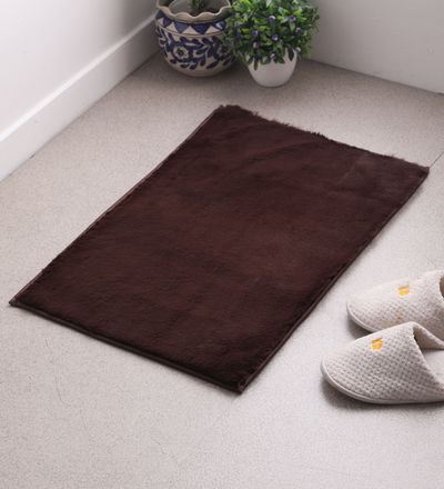 Elegant Weavers Furry Door Mat - Brown
