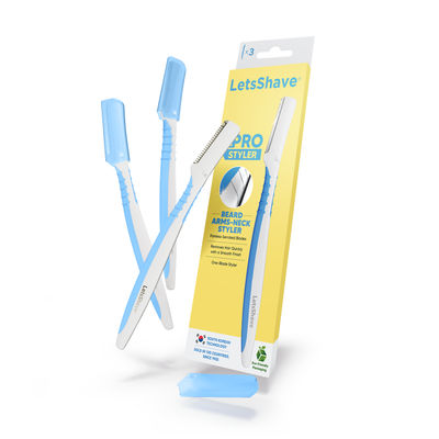 LetsShave Pro Styler for Men, Pack of 3, Beard Shaping tool Face Razor for Men