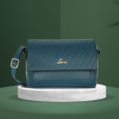 Lavie Becca Women's Polyester Sling Bag | Dark Green - S