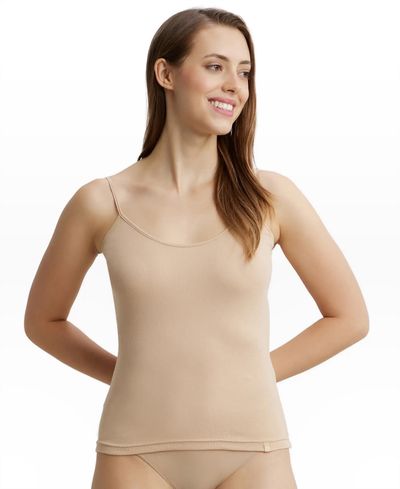 Jockey Women's Solid Super Combed Cotton Rib Camisole | Skin - S