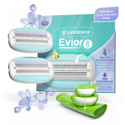 LetsShave Letsshave Evior 6 Shaving Razor Blades