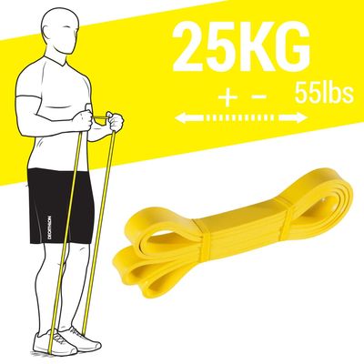 Corength By Decathlon | Training Resistance Band - 25kg, Yellow