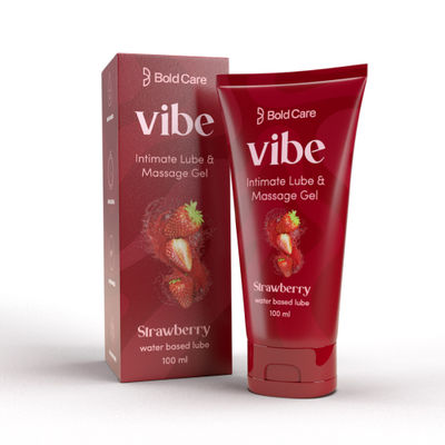 Bold Care Vibe - Strawberry Flavoured Water-based Intimate Lube
