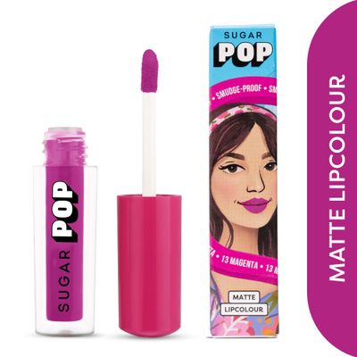 SUGAR POP Liquid Lipstick - Magenta | 100% Vegan, Cruelty Free, Paraben Free