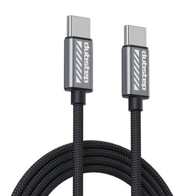 Dubstep Blaze Flash 65W 1.25m Type C to Type C Cable (Grey)