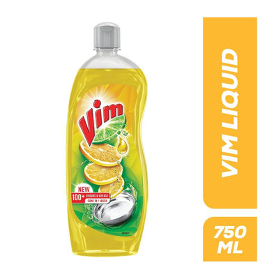 Vim Dishwash Liquid Gel Lemon