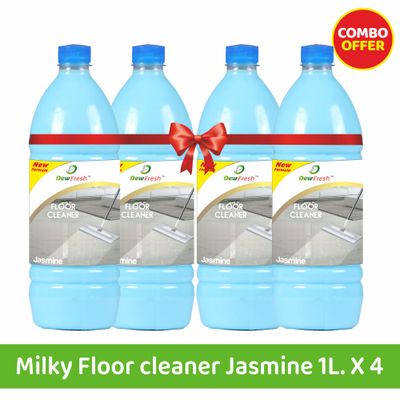Dew Fresh Milky Floor cleaner (Phenyl) Jasmine 2 l Combo