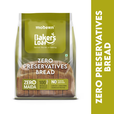 Baker's Loaf Zero Preservatives Whole Wheat Bread