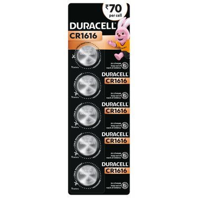 Duracell CR1616 3V Coin Battery for Key fobs and Medical Equipment