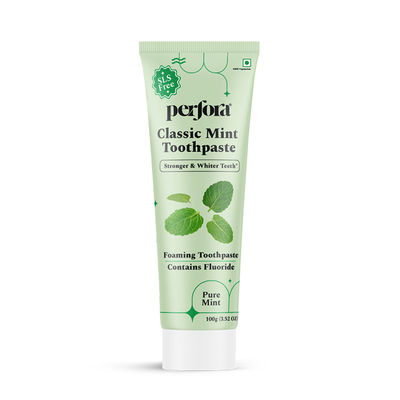 Perfora Classic Mint Toothpaste - For Fresh Breath & Teeth Whitening