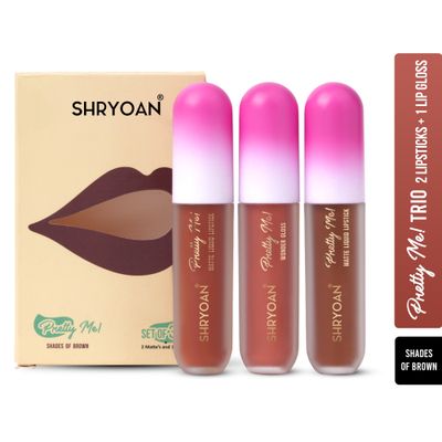Shryoan Pretty Me! Matte Liquid Lipsticks - Shades Of Nude