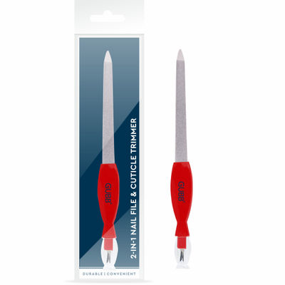 Gubb 2 In 1 Nail File & Cuticle Timmer - Assorted
