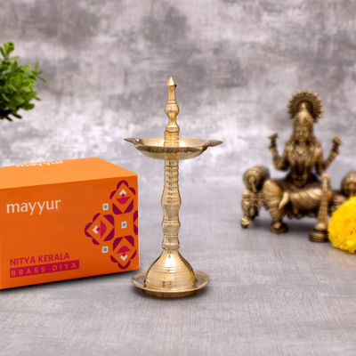 Mayyur Nitya Kerala Brass Diya