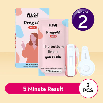 Plush Preg-Oh! Basic Pregnancy Test Kit 1 pc Combo