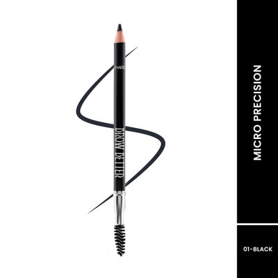 MARS Cosmetics Brow Better Eyebrow Pencil With Spoolie (Black)