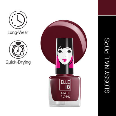 Elle 18 Nail Pops Nail Colour | Chip Resistent | Quick Drying | Glossy Finish - Shade 127