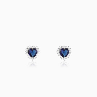 Giva Silver Heart Of The Ocean Studs