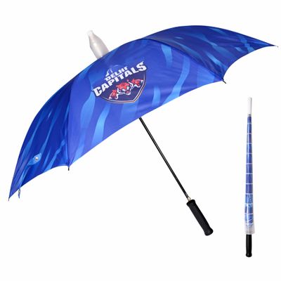 Eume Delhi Capitals Blue 23 Inch 1 Fold Straight Umbrella