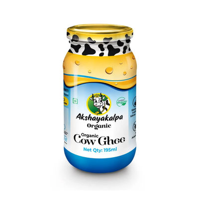 Akshayakalpa Organic Bilona Method Cow Ghee JarAdditive-free and Chemical-free