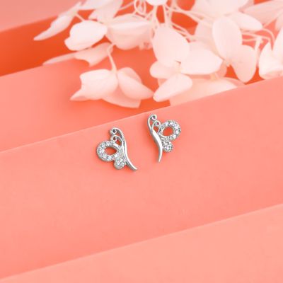 Giva Silver Love Like A Butterfly Studs
