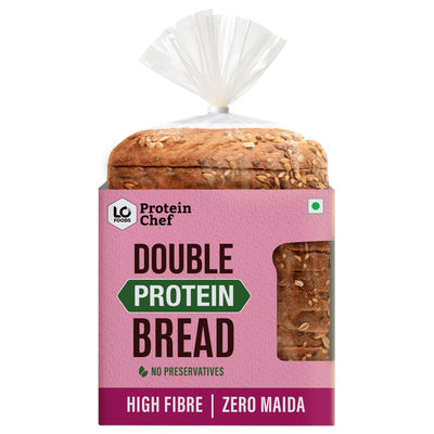 Protein Chef Double Protein Bread (No Maida, Multigrain Brown Bread) - Made with MP Sharbati Wheat